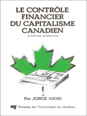 cover image of Le contrôle financier du capitalisme canadien